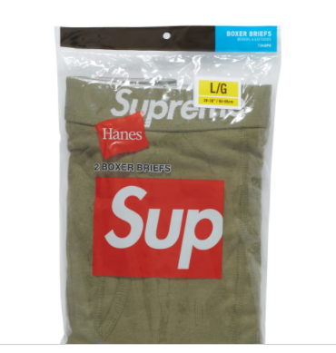 Supreme Hanes Boxer Briefs (2 Pack) Olive – Rundown LA