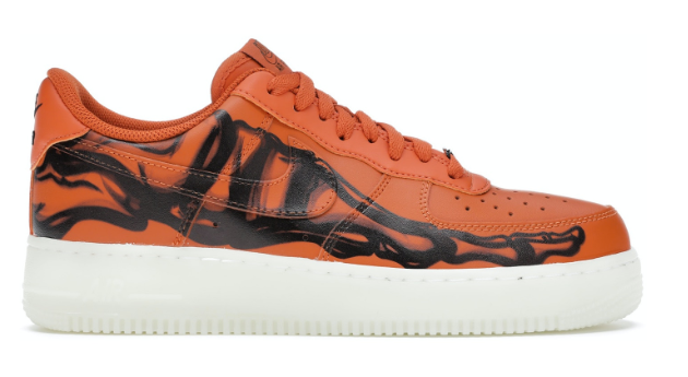 Nike Air Force 1 Low Orange Skeleton Halloween (2020)