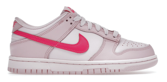 Nike newest dunk low triple pink size 7c