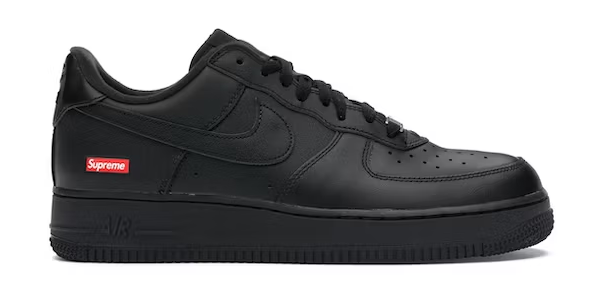 Nike x SUPREME Air Force 1 '07 BLACK/BLACK